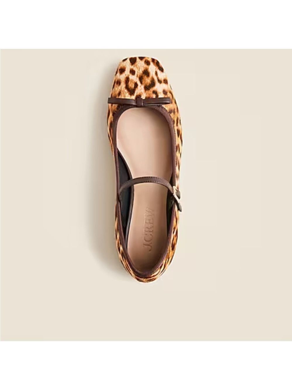 J. Crew New Leopard Print the Quinn Mary Jane flat sz 7.5 - Picture 3 of 11